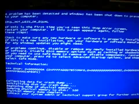 Blue Screen of Death, in 2012?