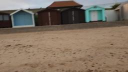 At Clacton On Sea Essex Beach yesterday Evening