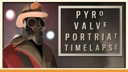 [Gaming] [SFM Poster Paintover Timelapse] Pyro Valve Portrait