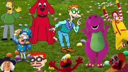 Drew Pickles and The Barney Bunch Have a Easter Egg Hunt