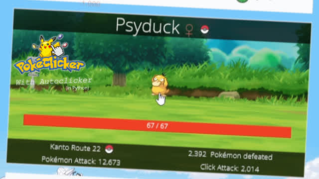 PokéClicker with AutoClicker (in Python)