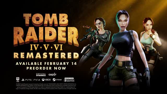 Tomb Raider's IV,V,and VI Remastered [Official Announcement Sneak Preview Trailer]