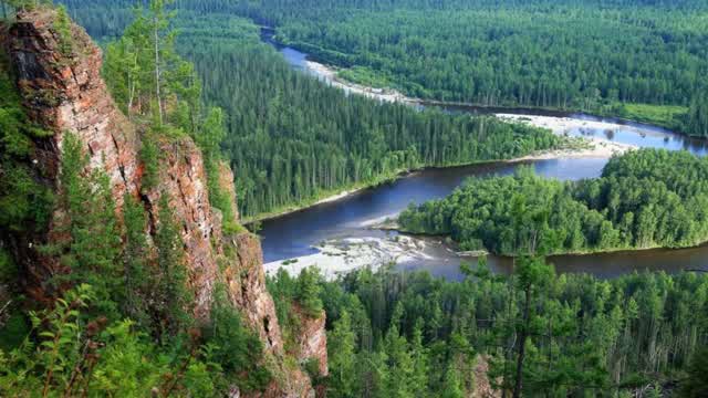 Walking in Siberia.