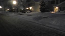 SNOW AT NIGHT