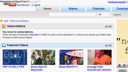 my video on youtube home page