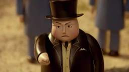 SIr Topham Hatt banishes Sir Handel to the Shadow Realm