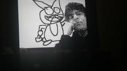 Easter Bunny Flipnote but it's on my TV