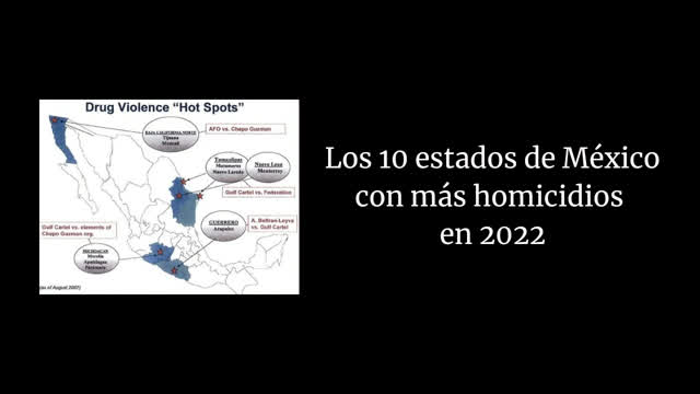 Los 10 estados de México con más homicidios