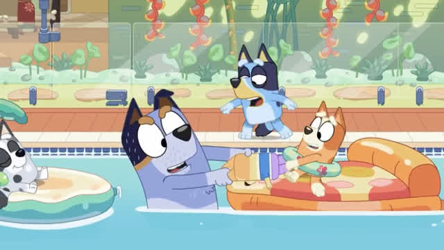 Bluey S2E51 Christmas Swim