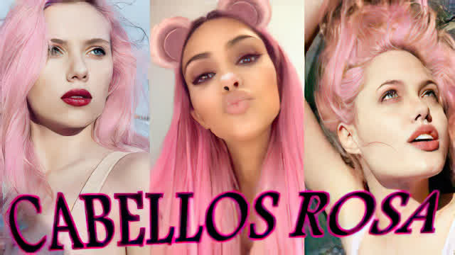 Que oculta el cabello rosa de las celebridades