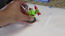 Fireworks Zook + Song (Painting Skylanders Lost Islands Variant - Alter Ego) Custom Paint Job