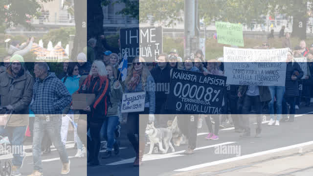 Marcha en Finlandia anti ORDEN MUNDIAL