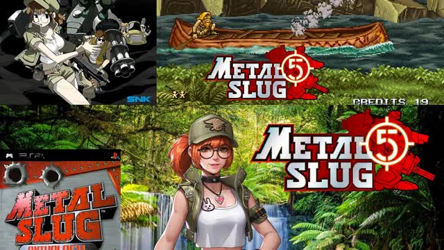 Testing out the Metal Slug Anthology Collection on my PSP Emulator [Fio's Summer Vacation]