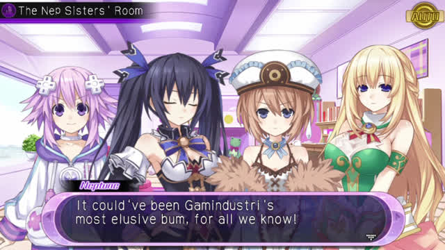 Hyperdimension Neptunia U Action Unleashed - Ch.3 Event Cutscene(s) - The Nep Sister's Room 2