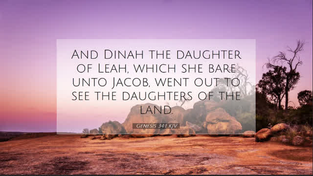 Genesis Chapter 34. Jacob's daughter, Dinah, defiled. (SCRIPTURE)