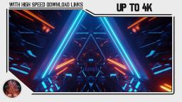 free triangle space tunnel corridor design motion backgrounds (up to 4k uhd) | vj loops 283