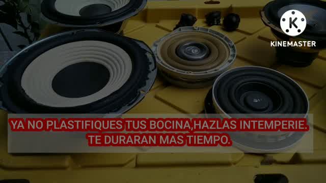 NO PLASTIFIQUES TUS BOCINAS, HAZLAS INTEMPERIE #goldaceleriux