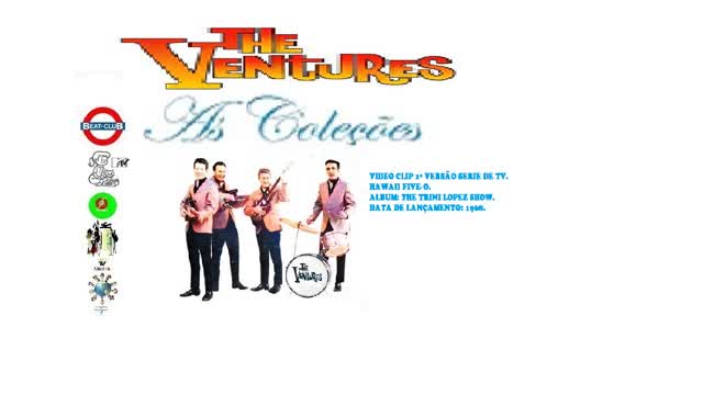 THE VENTURES - HAWAII FIVE-O VIDEO CLIPE 1ª VERSÃO SERIE DE TV