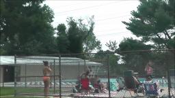 PEOPLE HAVING FUN AT ANOTHER ONE OF THE LEVITTOWN PUBLIC POOLS