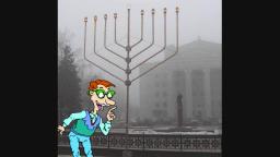 Drew Pickles goes to a Public Menorah