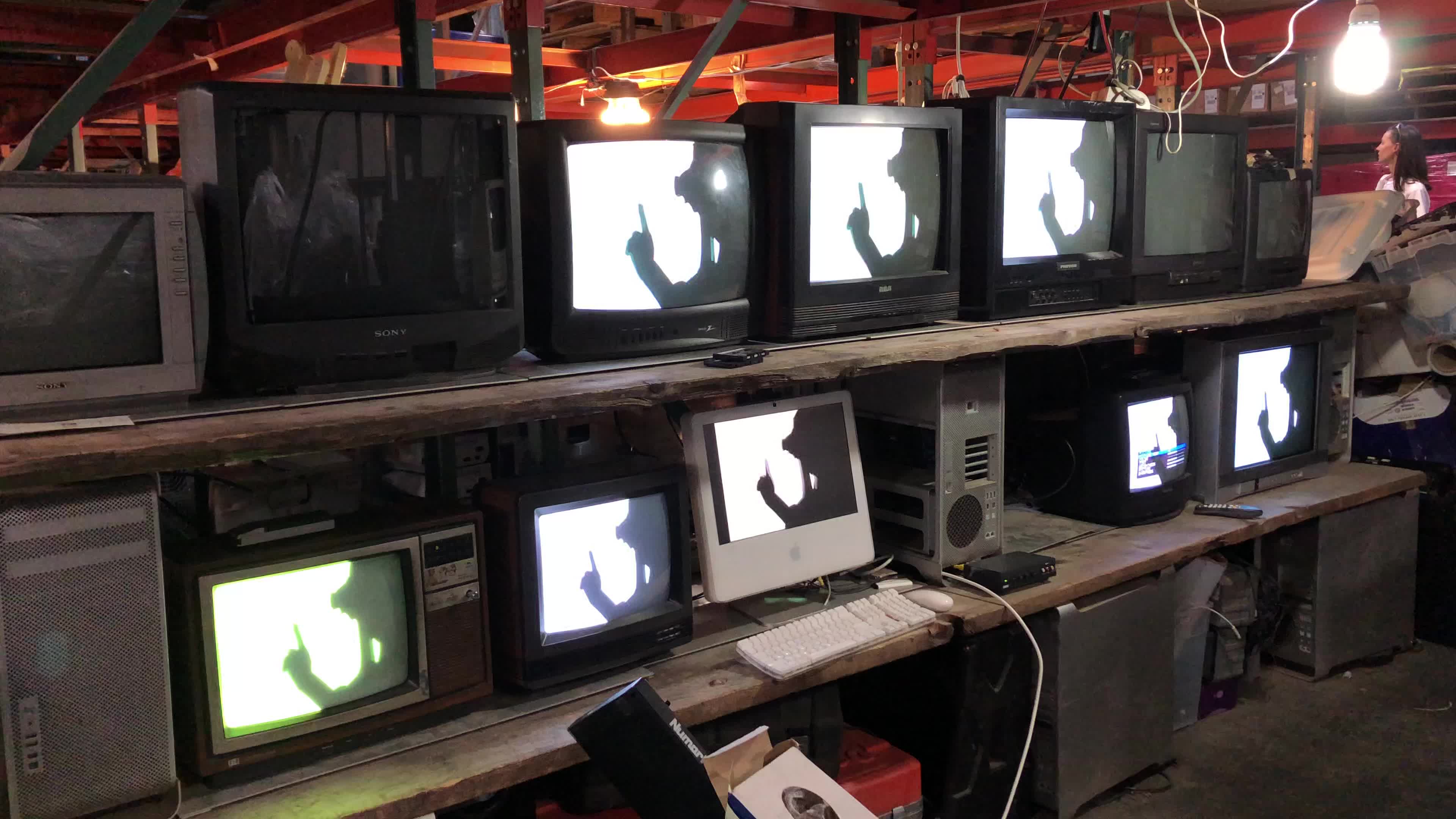 TV Bay at the Gowanus E-Waste Warehouse (2019)